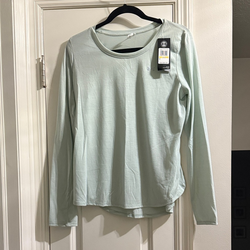 Under Armour Mint Green Long Sleeve Top
